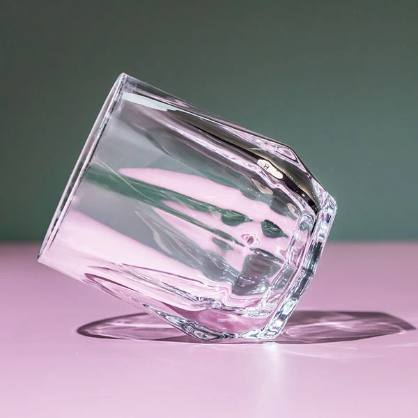 high white whisky glass