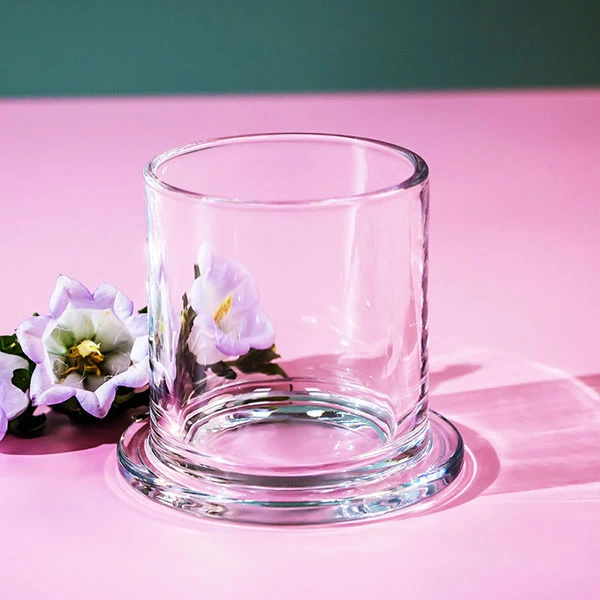 candle jar clear glass