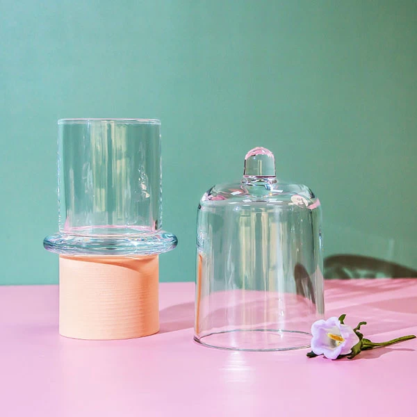 Candle Cloche Glass Machine Pressed with Luxury Quality