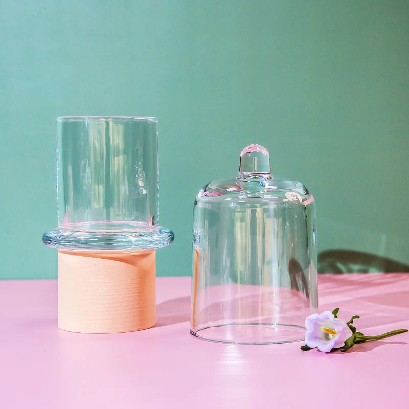 Wholesale Home Decor Candle Holder Glassware with footstand 7oz