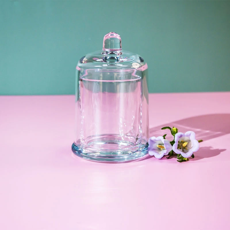 Wholesale Home Decor Candle Holder Glassware with footstand 7oz