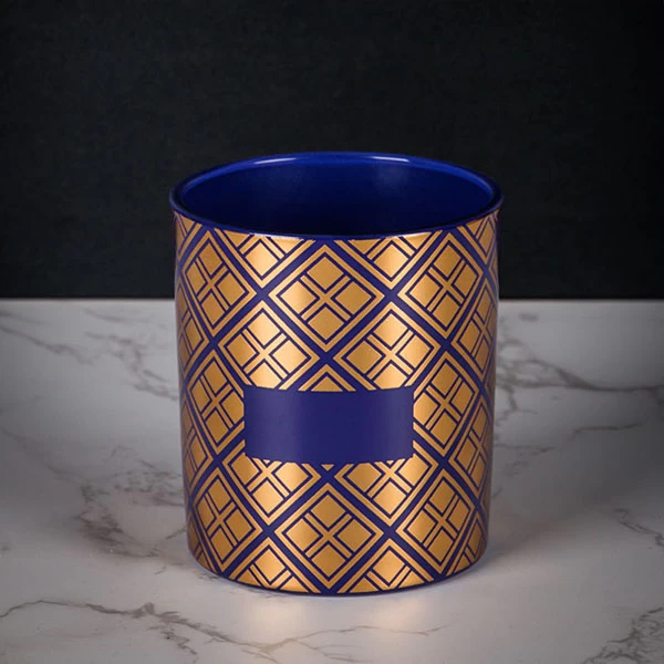 china gold foiling candle jar supplier