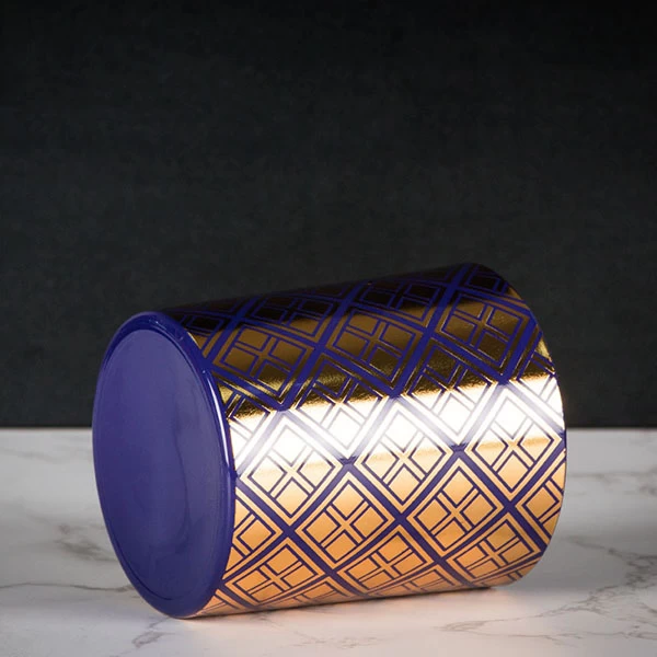 china hot stamping candle jar factory