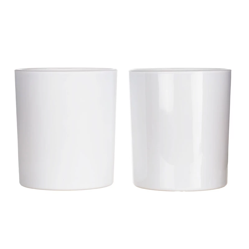 Matte White Reusing Candle Jars 8oz Home Fragrance Containers On Sale