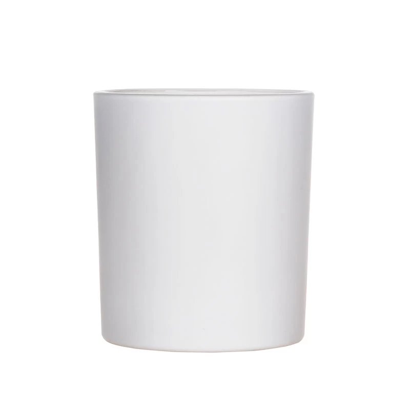 Matte White Reusing Candle Jars 8oz Home Fragrance Containers On Sale