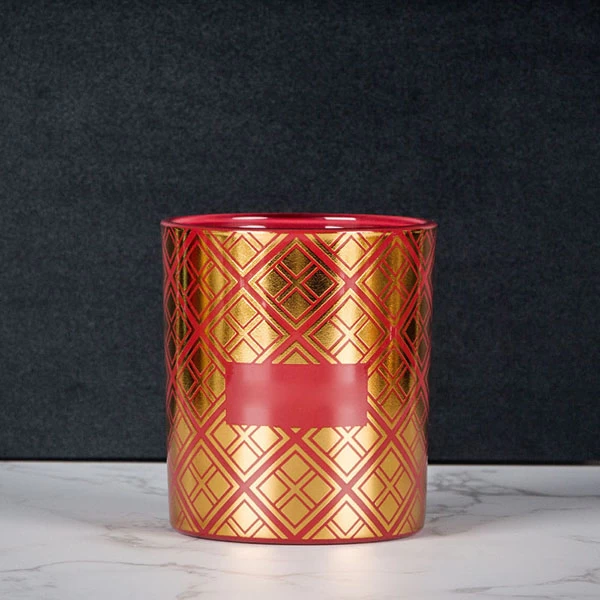 china gold foiling candle jar supplier