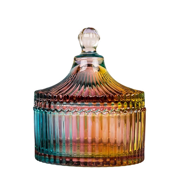 bulk glass candle jar with lid