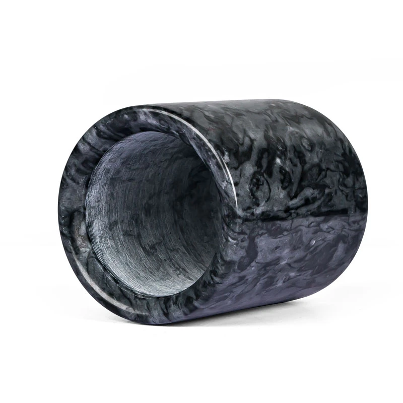 Marble Candle Holder Jar  7oz Black for Scented Candles Wholesale