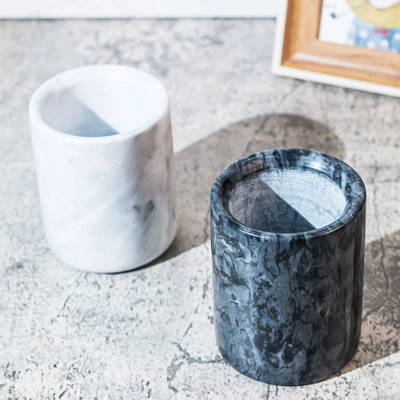 Handmade Premium Marble Candle jar Green
