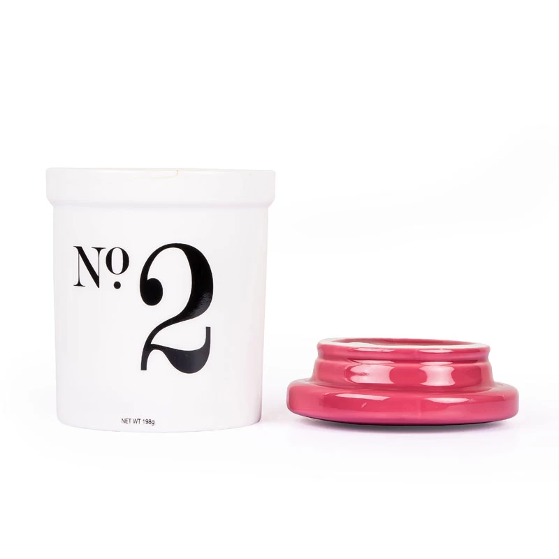 8oz Ceramic Candle Jar with Lid Spring Series Blue - COPY - n1ng1g