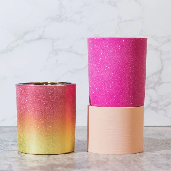 plating candle jar glass