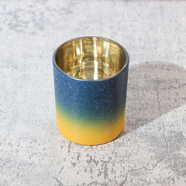 plating candle jar glass