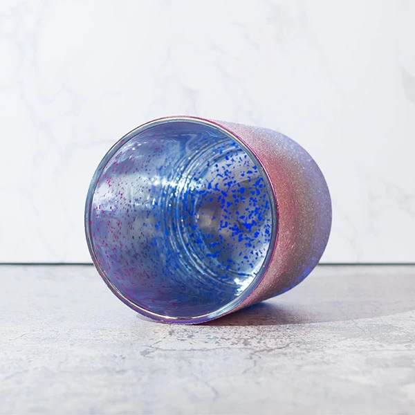 ombre sprays candle jar