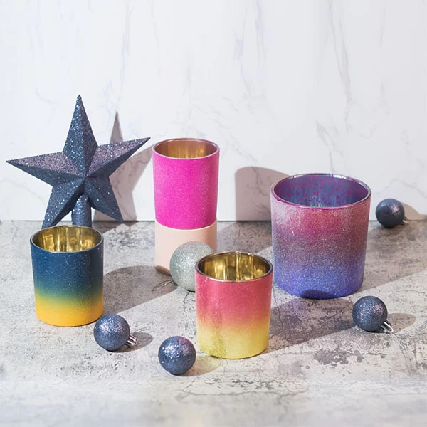 pink candle jar