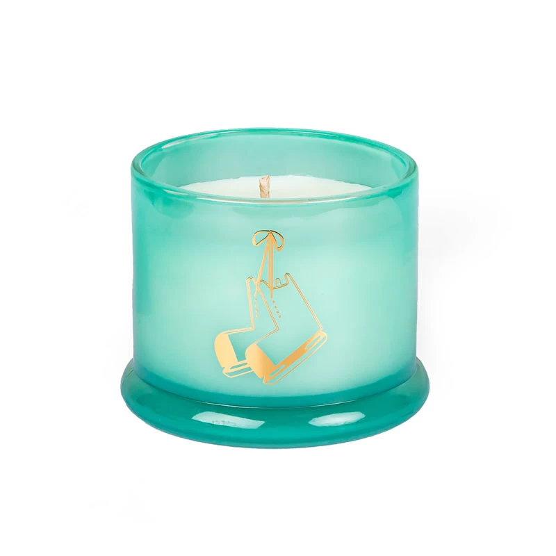 Wholesale Empty Glass Candle Container With Lid
