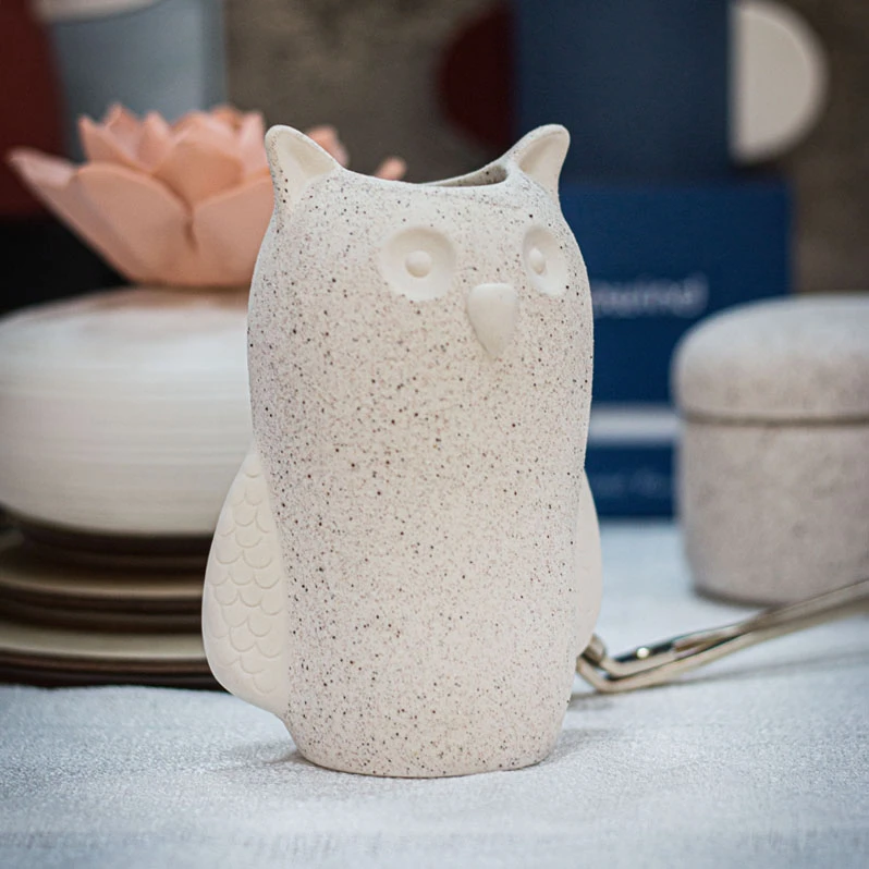 Ceramic Vase For Flowers Cat Design