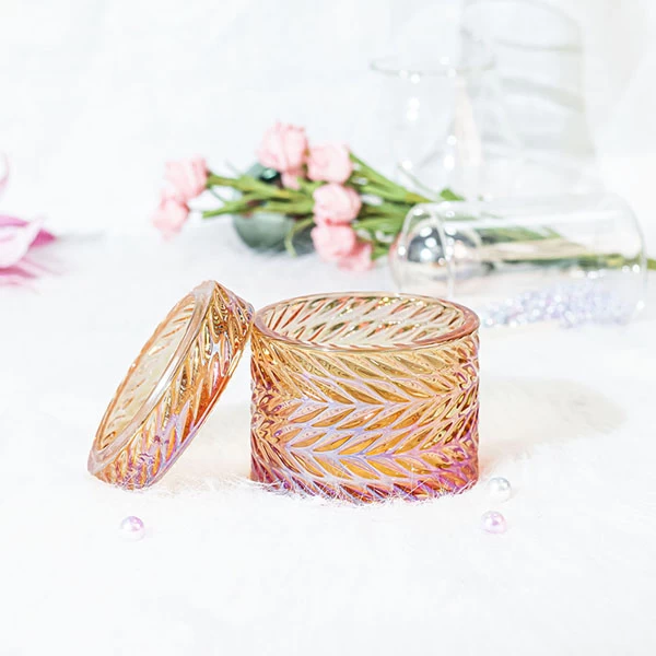 customized glass candle holder