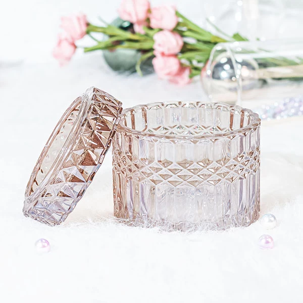 customized glass candle holder