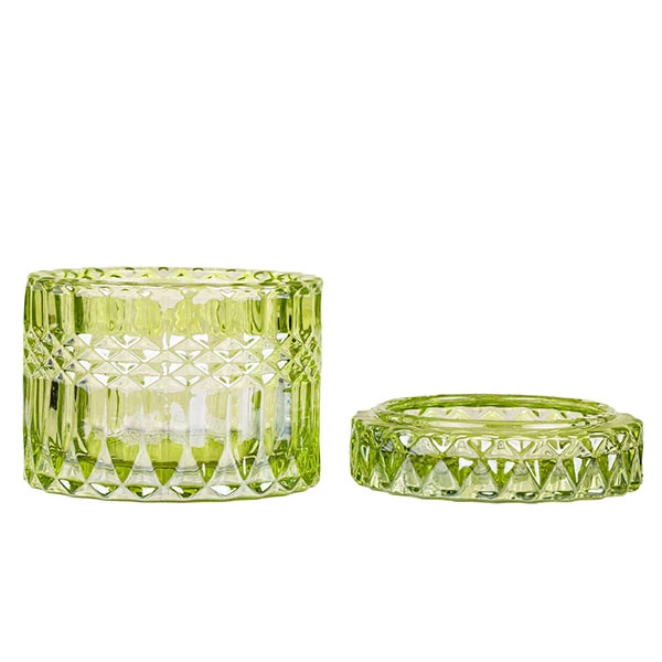 embossment glass jar