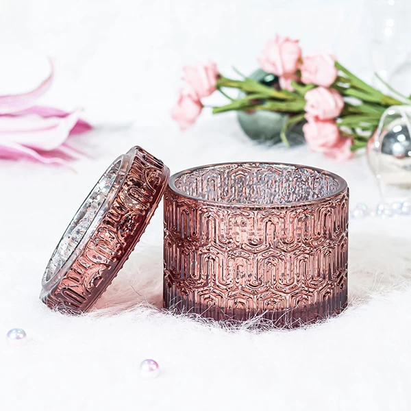customized glass candle holder