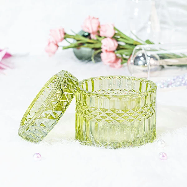 customized glass candle holder