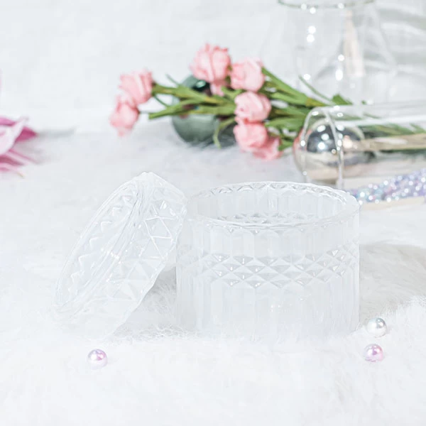 customized glass candle holder