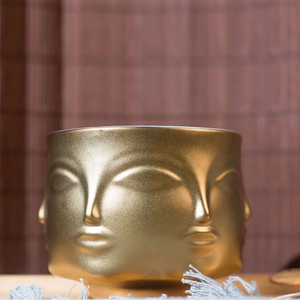 gold ceramic candle holder manufacturer Cupwind