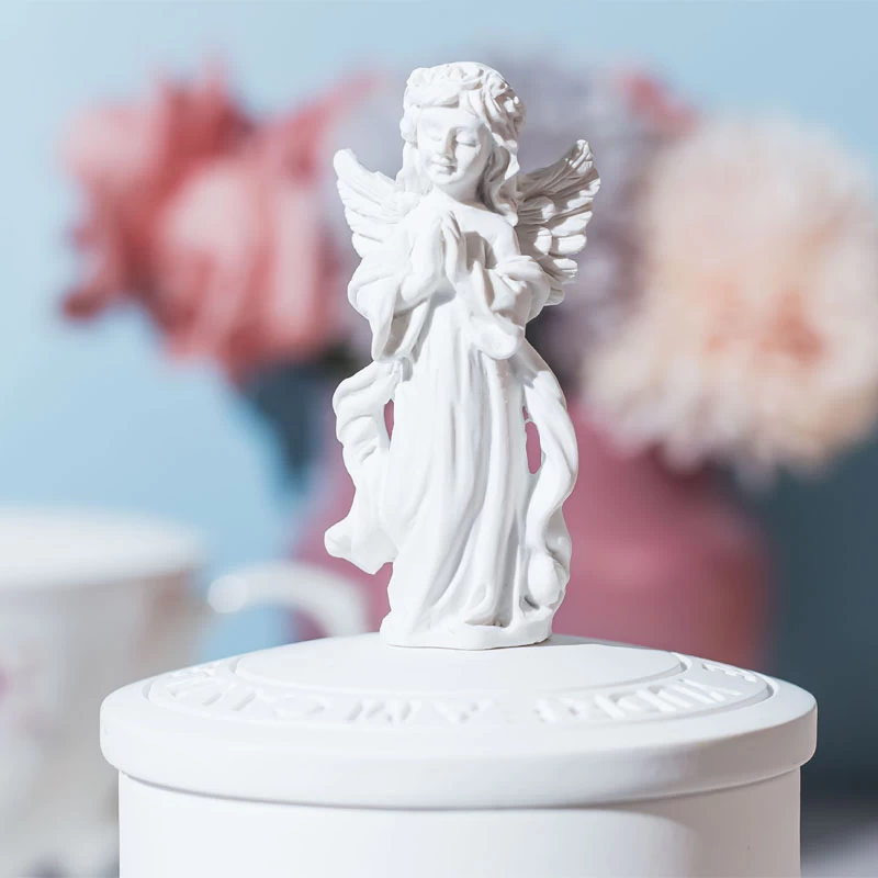 5oz Porcelain Votive Candle Jar With Lid White