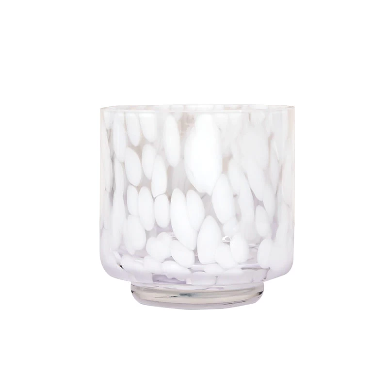 5oz Bulk Handmade Soy Candles Holder Glass For Sale White
