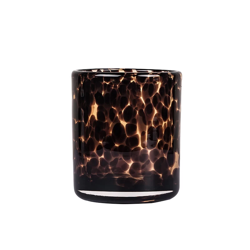 Animal Print 7oz Votive Candle Jar Luxury Glass For Wholesale