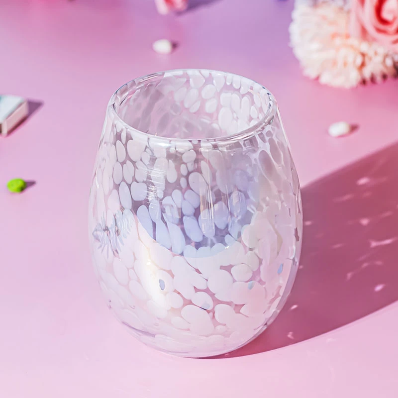 Luxury Handmade 13oz Wine Glass Candle Jar Sparkling