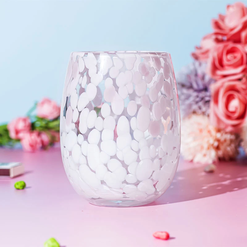 Luxury Handmade 13oz Wine Glass Cup For Soy Candles