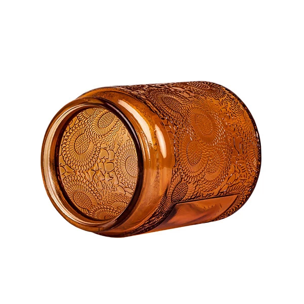 amber candle jar