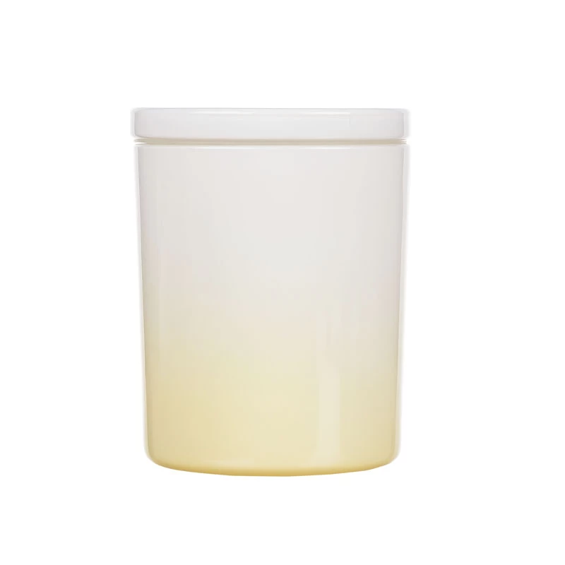 11oz Ombre Coloring Candle Glass With Lid Wholesale