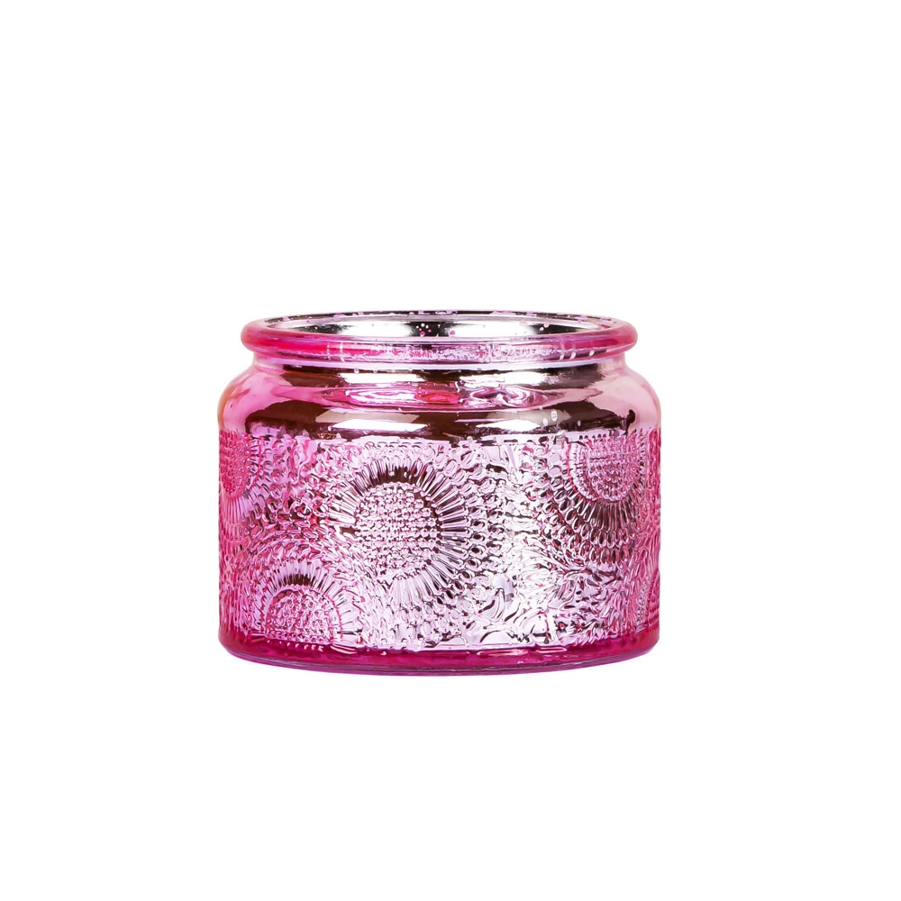 Mercury Apothecary Jar Candle Glass Sweet Pink 3oz