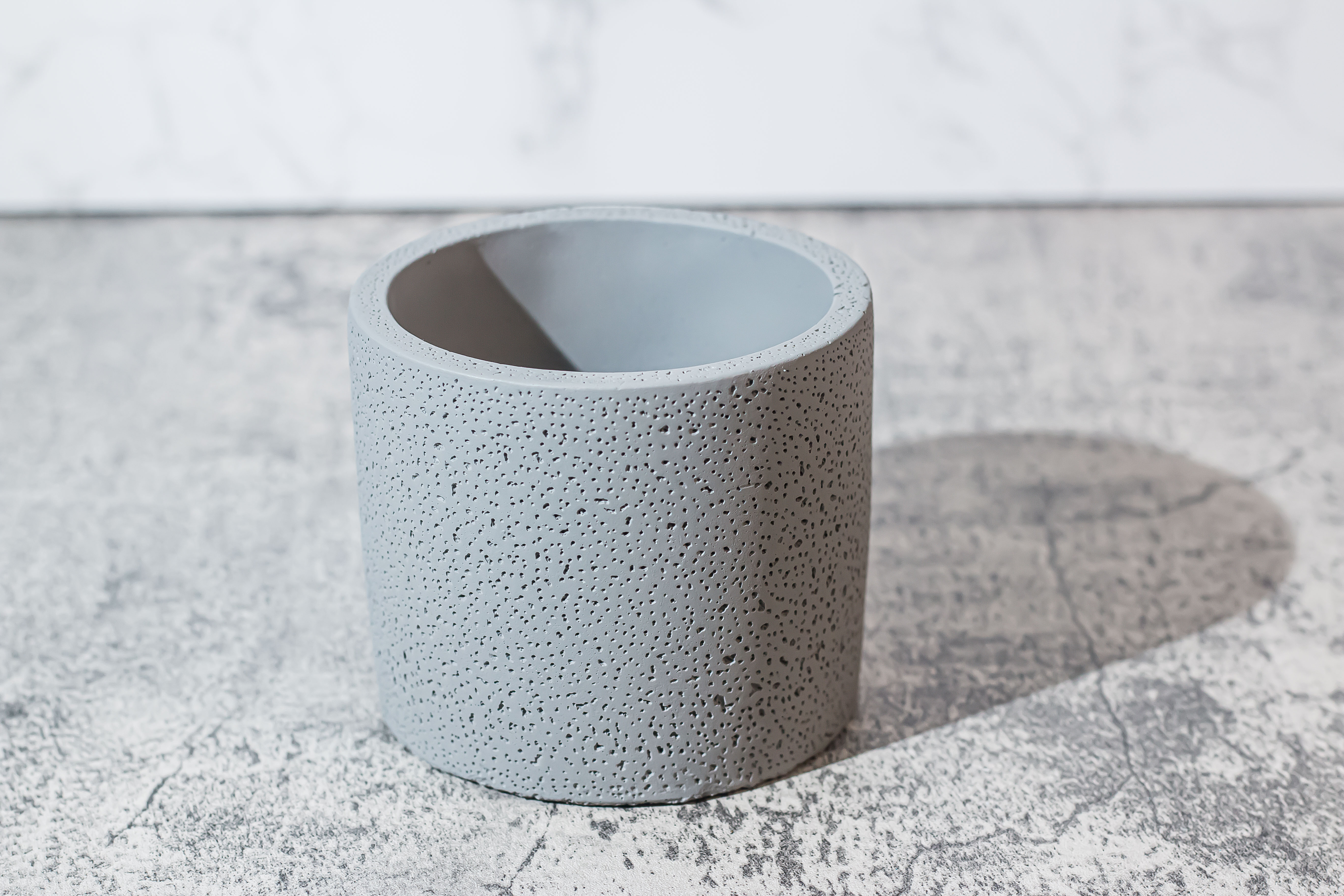 11oz Concrete Candle Holder Natural