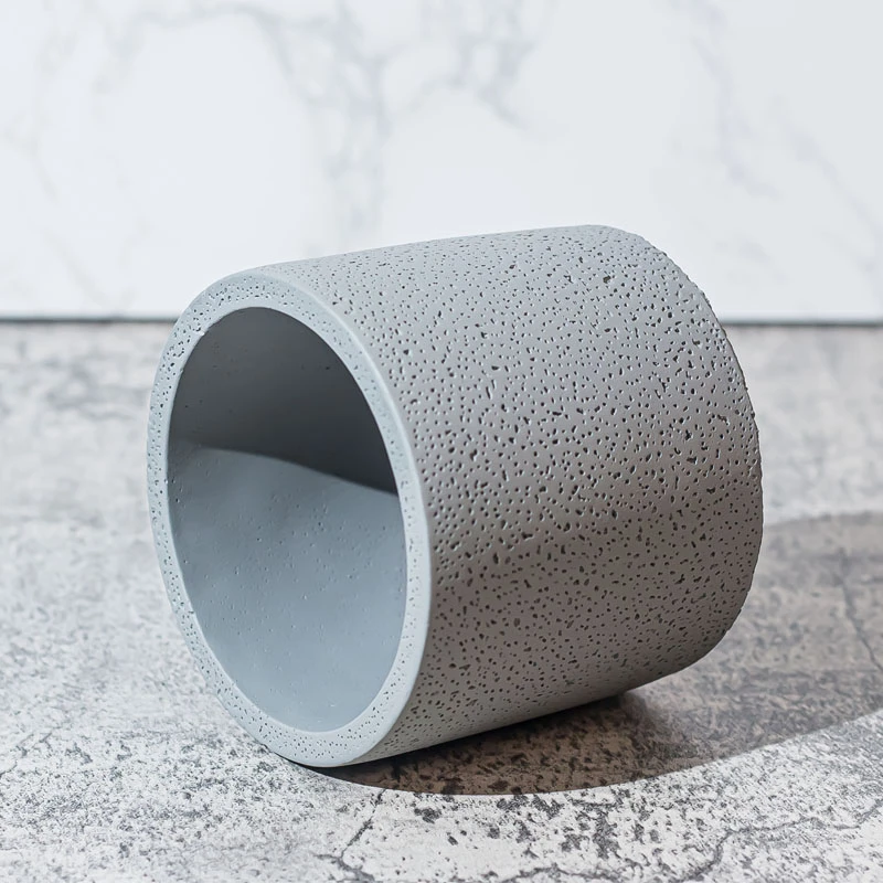 11oz Concrete Candle Holder Natural