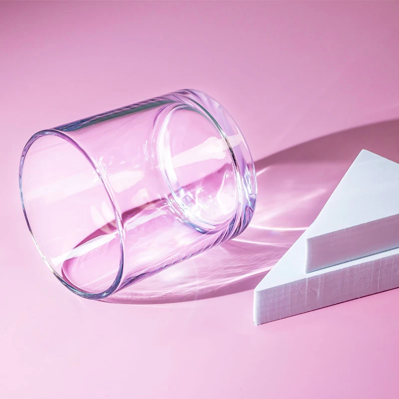 10x10cm  Glass Cylinder for Scented Candles 15 oz
