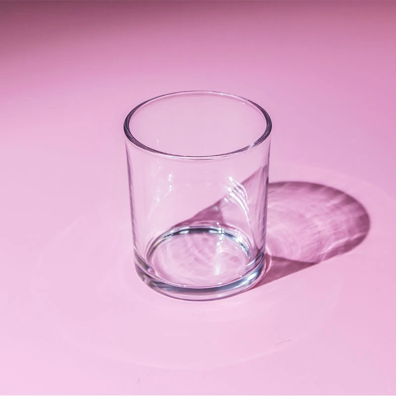 9x10cm  Glass Cylinder for Scented Candles 12 oz