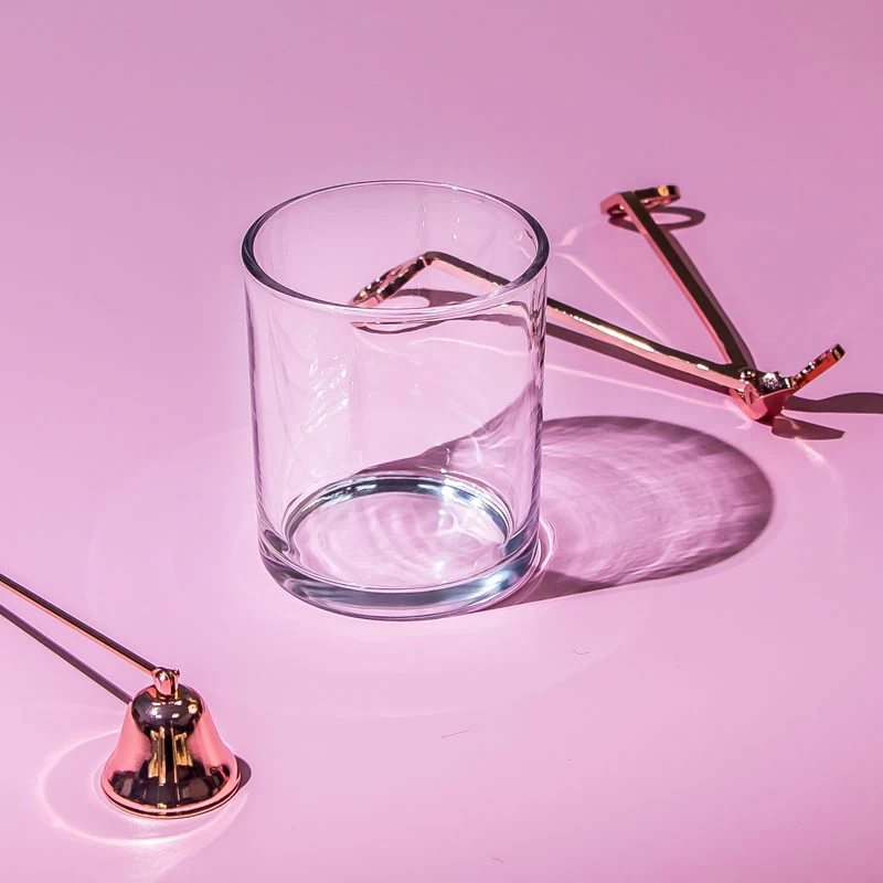 9x10cm  Glass Cylinder for Scented Candles 12 oz