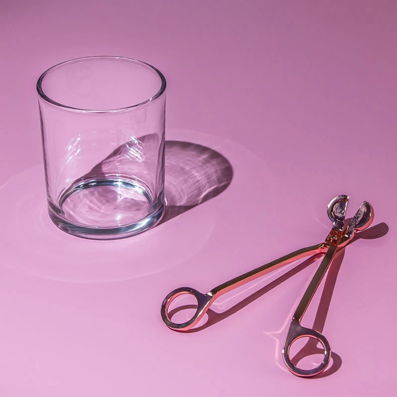 9x10cm  Glass Cylinder for Scented Candles 12 oz