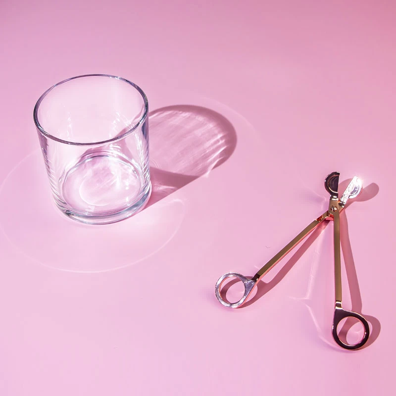 10x10cm  Glass Cylinder for Scented Candles 15 oz
