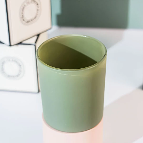china matte olive candle jar manufacturer