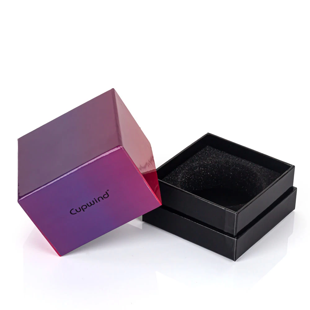 Caixa de presente de luxo para vela perfumada iridescente