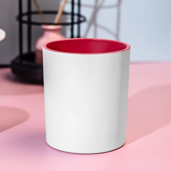 china white glass candle jar wholesale