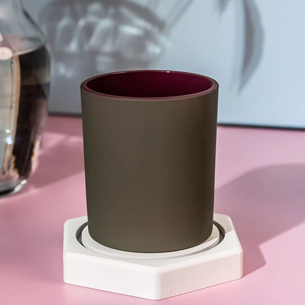 china matte brown candle jar manufacturer