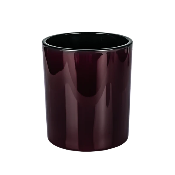 glossy spray candle jar