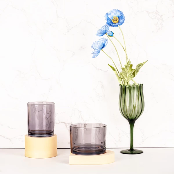 glossy candle jar glass