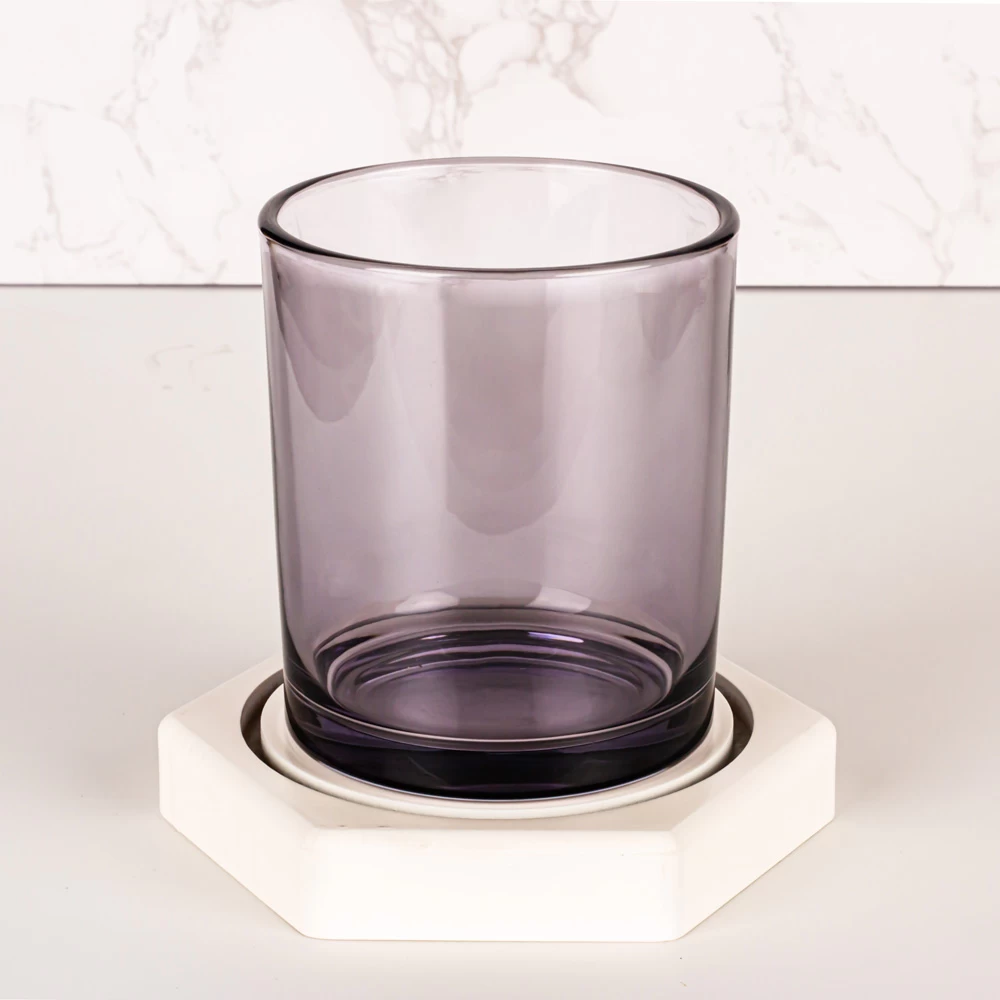 Transparentes Sprühkerzenglas aus Glas
