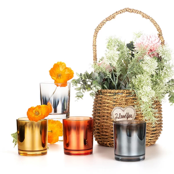 mattlic coating candle jars